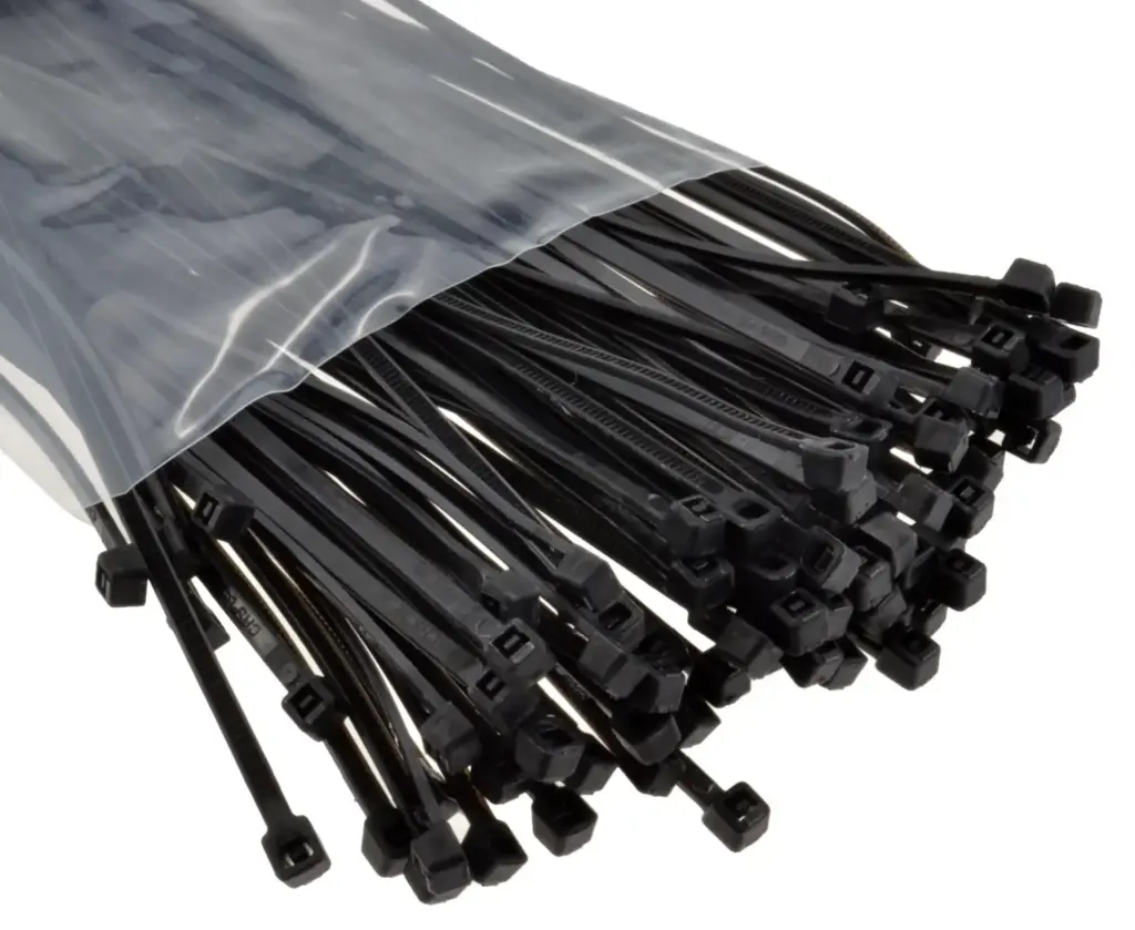 Black nylon cable tie 9mm x 550mm – pack of 100
