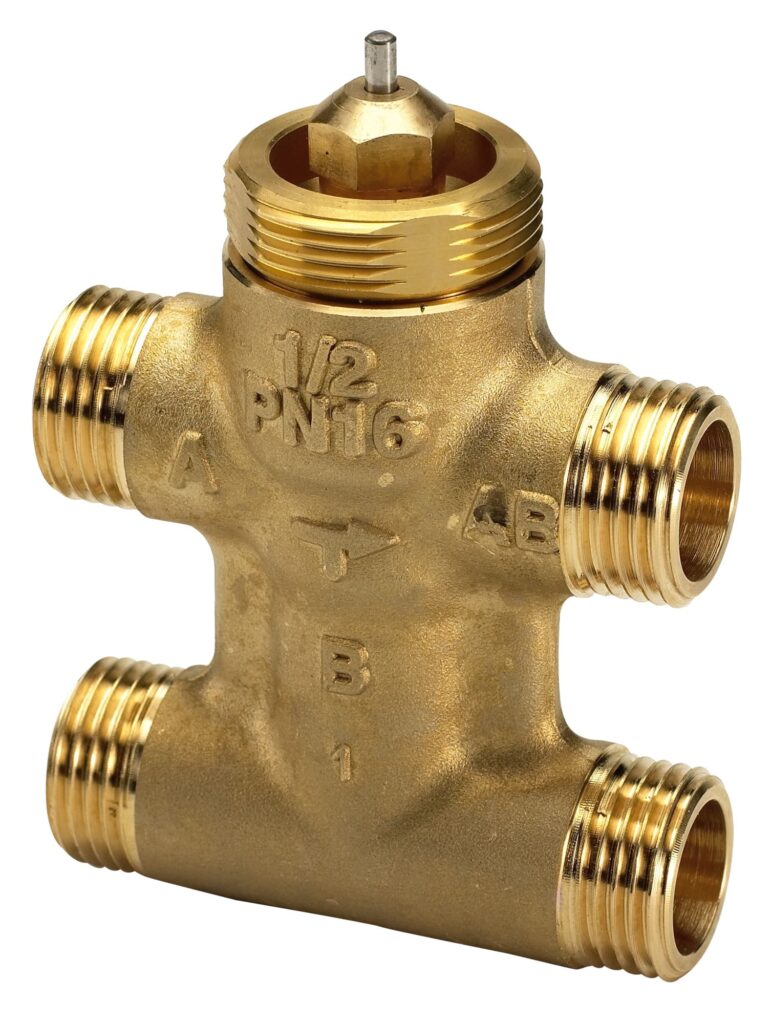 VZL4/20/3.5 - 15mm 4P Fan Coil Valve, Kv 3.5