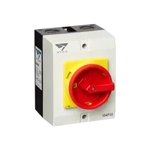 Four Pole Stag Isolator, Enclosed IP65 – 20Amp