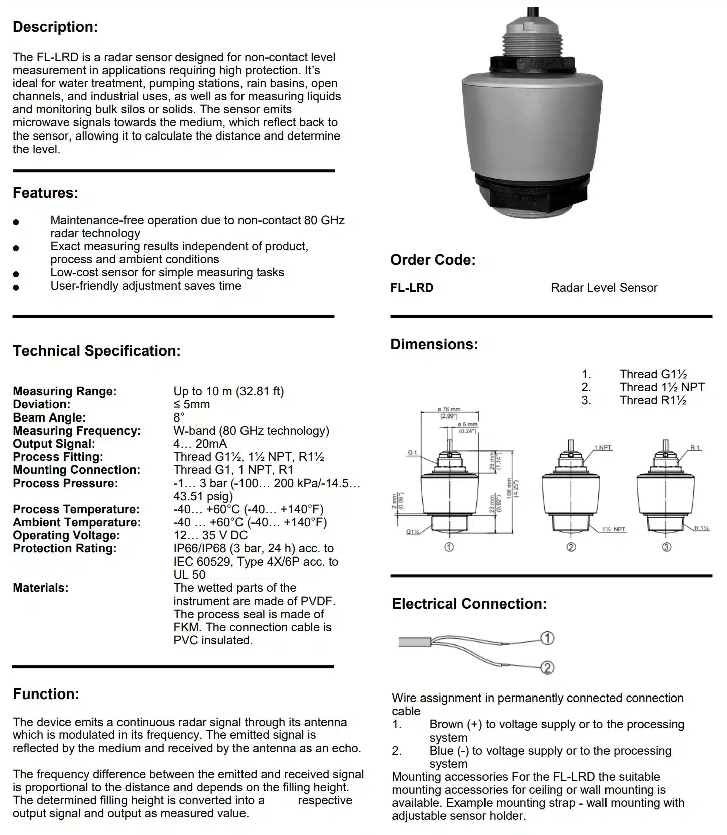 Radar Level Sensor - Image 2