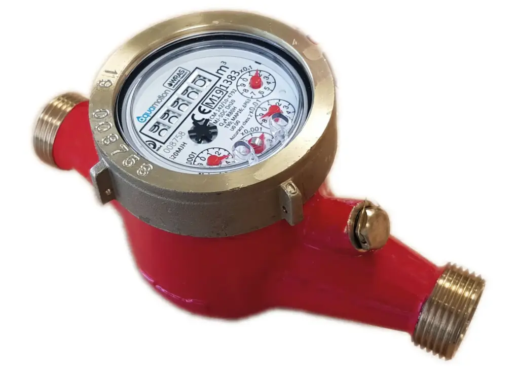 40mm Screwed Hot Water Meter with Pulsed Output