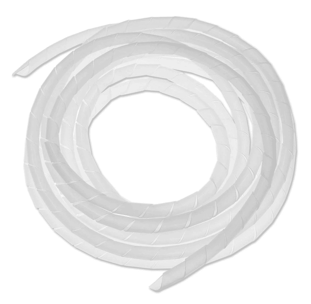 Spiral wrapping band 9mm-65mm white – 10 metres