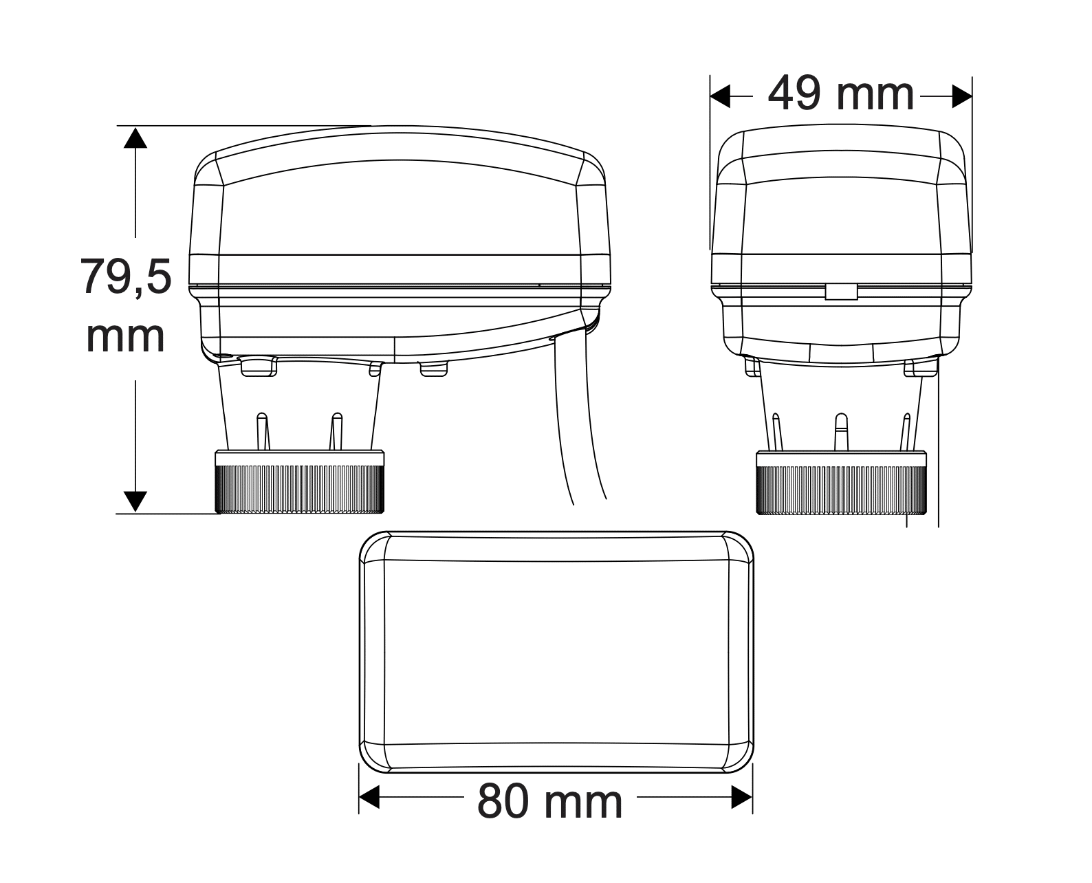 Pettinaroli UK - EA-M-PR-1-AL-2- Actuator - Use 1 1/2" to 2" - 24v (0-10) Proportional - Image 4
