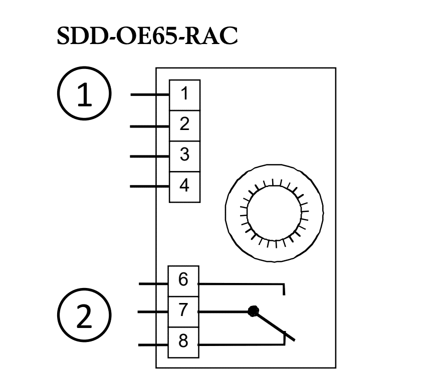 Regin SDD-OE65 (-RAC) Single tube smoke detector for duct mounting - Image 2