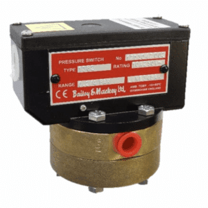 Liquid Differential Pressure Switch Adjustable Range Bailey & Mackey