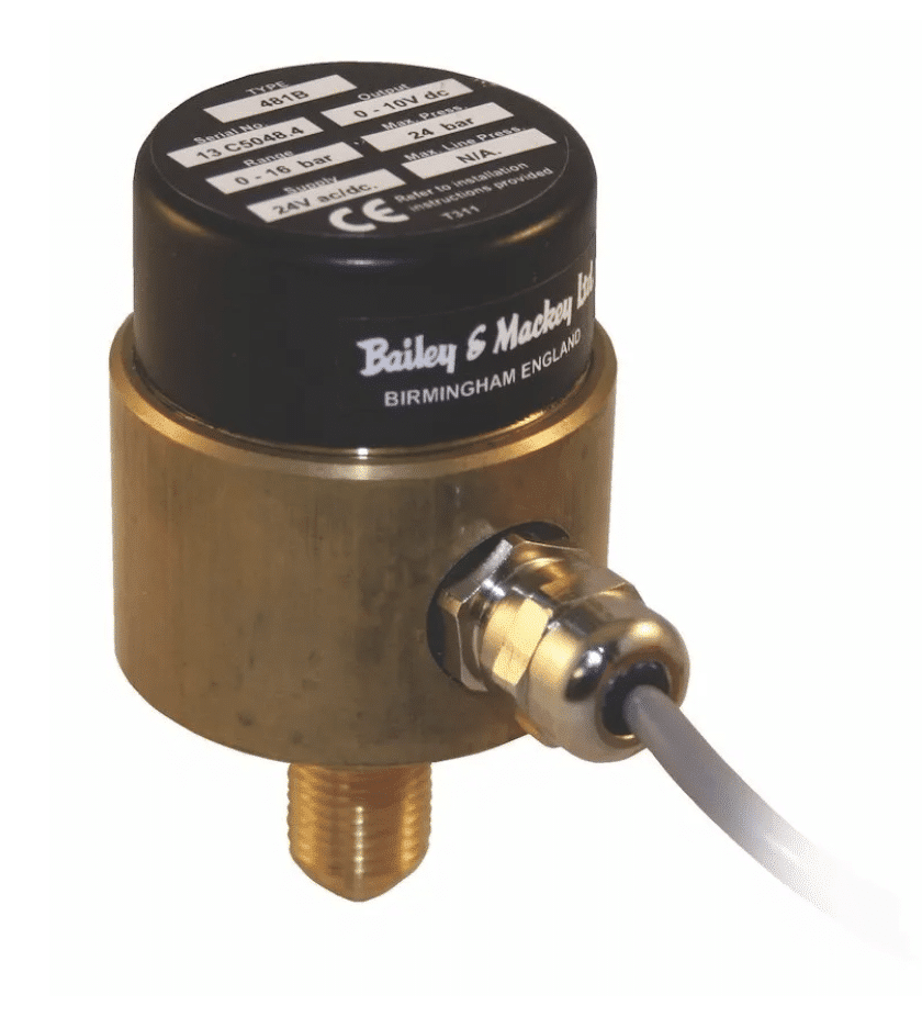 Static Positive Pressure Transmitter 0-10VDC - Bailey & Mackey