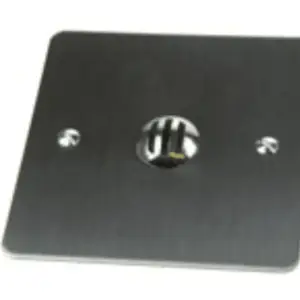 Button Mounting Plate - No sensor, just 6mm hole to mount sensor - Stainless Steel
