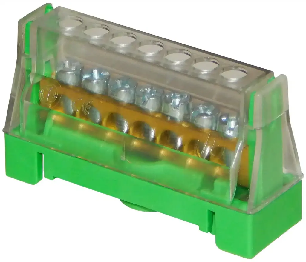 Din Rail Earth Bar 7 Way