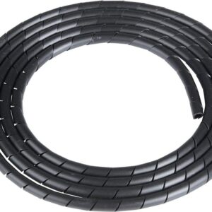 Spiral wrapping band 15mm-100mm black – 10 metres