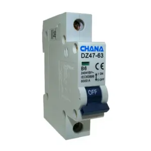 Single Pole Miniature Circuit Breaker 10A, Curve B