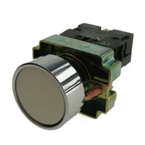 Normally Open Pushbutton Metal Bezel – White