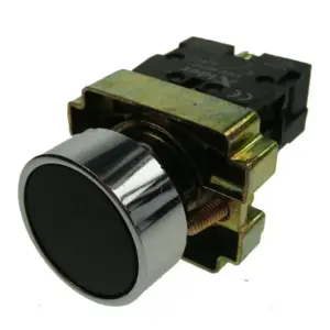 Normally Open Pushbutton Metal Bezel – Black