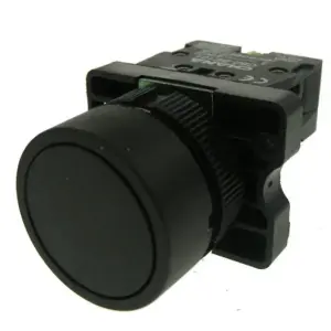 Normally Open Pushbutton Plastic Bezel – Black