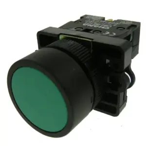 Normally Open Pushbutton Plastic Bezel – Green