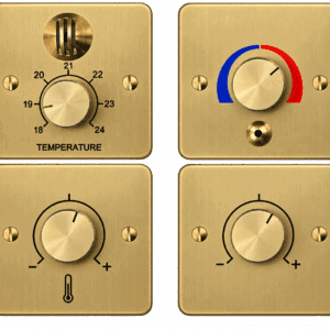 Brass Single Gang Control plate made to order SPR